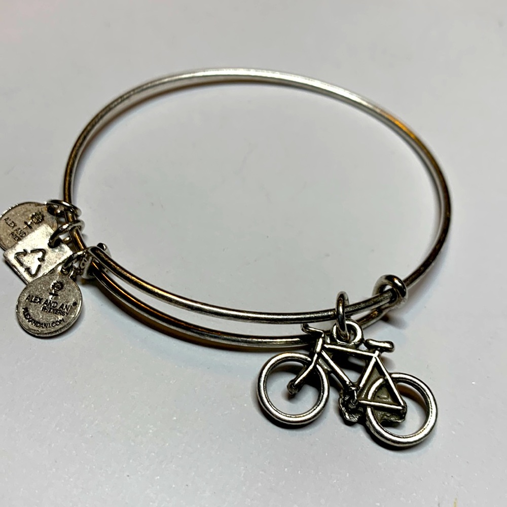 3/$20 Alex and Ani bicycle silver tone bracelet